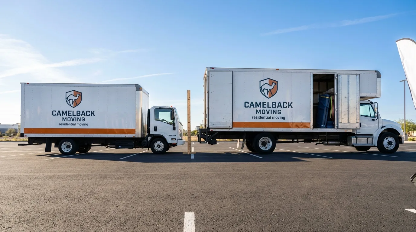 Moving truck size capacity guide in La Luz